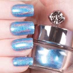 Blue shade with holographic effect