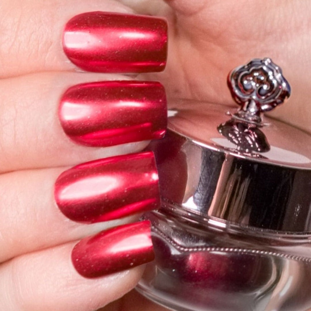 Metallic red shade
